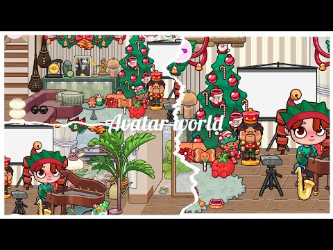 New Christmas living room 🎄✨✨ avatar world house maker 🏠🏠