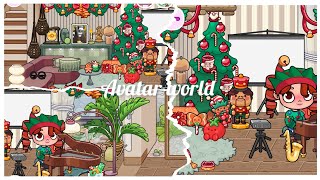 New Christmas living room 🎄✨✨ avatar world house maker 🏠🏠