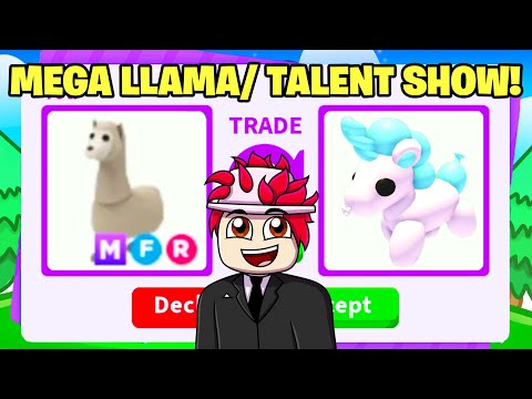 MEGA LLAMA TRADE / TALENT SHOW DETAILS (Adopt me)