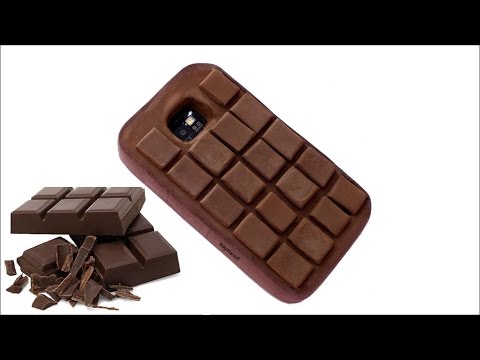 DIY Funda para móvil con forma de tableta de chocolate