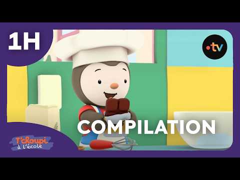 T’Choupi à l’école 🥳 Deux anniversaires, deux gâteaux 🎂 COMPILATION : 1h dessins animés