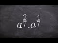 Exponents and Fractions Concepts