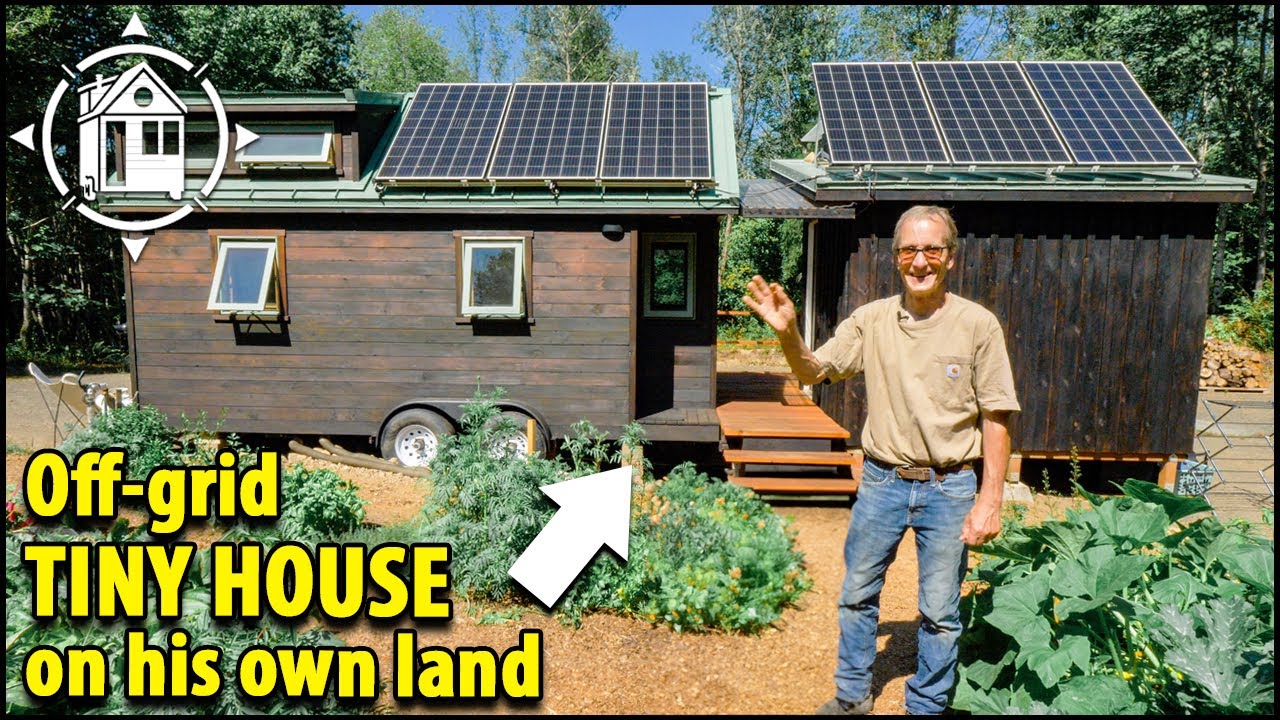 Retiring in a Self-Built Tiny House on his own Private Land