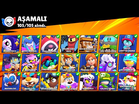 OYUNDAKİ EN İYİ AŞAMALI KOSTÜMLERİNİ SIRALADIM !! BRAWL STARS