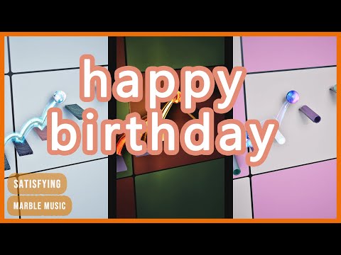 happy birthday 16：9 - Marble Music #marblemusic #marbleasmr #satisfying