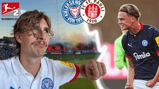 32 GRAD, PYRO & COMEBACK auf BAUSTELLE! Holstein Kiel - St. Pauli Stadionvlog 🔥