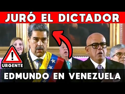 🔴 URGENTE HABLA MADURO EN SU TOMA DE POSESIÓN Y EDMUNDO LLEGA A VENEZUELA 🔥 JURÓ EL DICTADOR