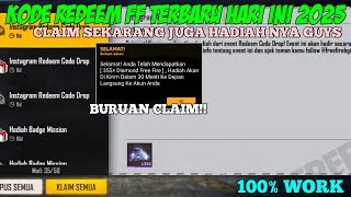 KODE REDEEM FREE FIRE TERBARU 25 JULI 2025 HARI INI‼️