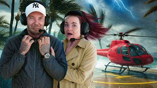 ÅKER HELIKOPTER I STORM