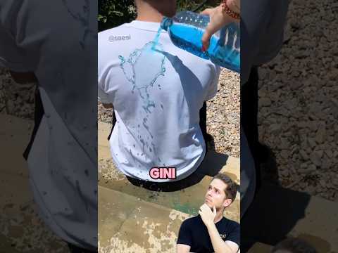 Ternyata Baju Putih Anti Air #viral #eksperimen #shorts