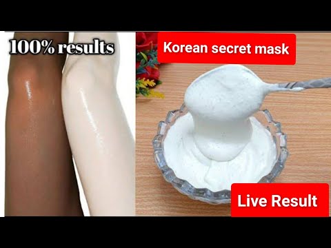 Korean secret mask |Skin Brightening just 5 minutes| live Result |