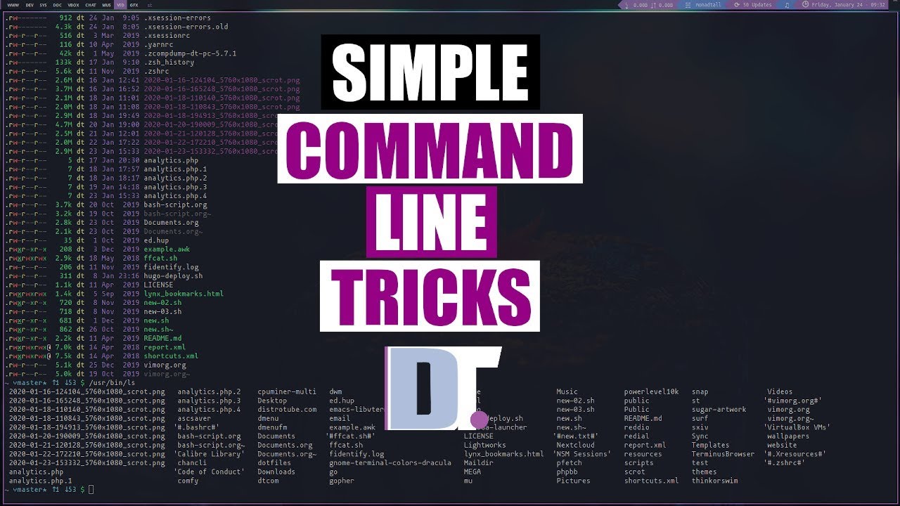Command Line Tricks With Caret And Exclamation DistroTube