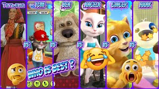 Татьяна Куртукова Vs Tom Vs Ben Vs Angela Vs Ginger Vs Hank Who Is Best ? 🤣🤣 | Матушка Song 🎶
