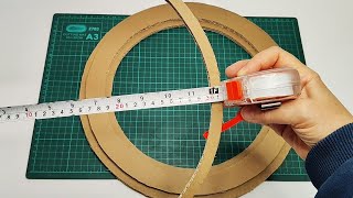 Cardboard Transformed: Simple Yet Brilliant Idea! | DIY Door Wreath