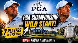 7 Players Tied for Lead at the top! Scottie Scheffler Headlines Wild PGA Championship Start