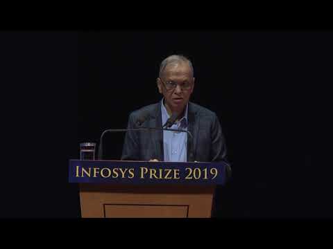 Narayana Murthy announces the winner of the Infosys Prize 2019 in Humanities