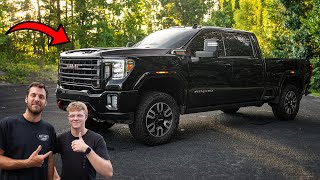 He Won This Giveaway Truck! (GMC DURAMAX AT4)