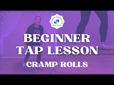 BEGINNER Online Tap Lesson for Adults 💜 CRAMP ROLLS 🩵 Step-by-Step Tap Dancing