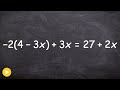 Solving Equations with Variables on Both Sides
