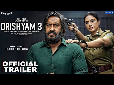 Drishyam 3 - Official Trailer | Ajay Devgn | Tabu | Shriya Saran | Akshay Khanna | Azaad New Song