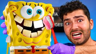 Can I Clean SpongeBob’s ROTTING Teeth !?