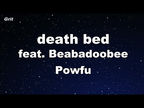 Karaoke♬ death bed ( coffee for your head  ) feat. Beabadoobee  – Powfu 【No Guide Melody】