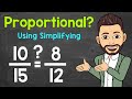 Understanding Proportions through Simplifying Ratios