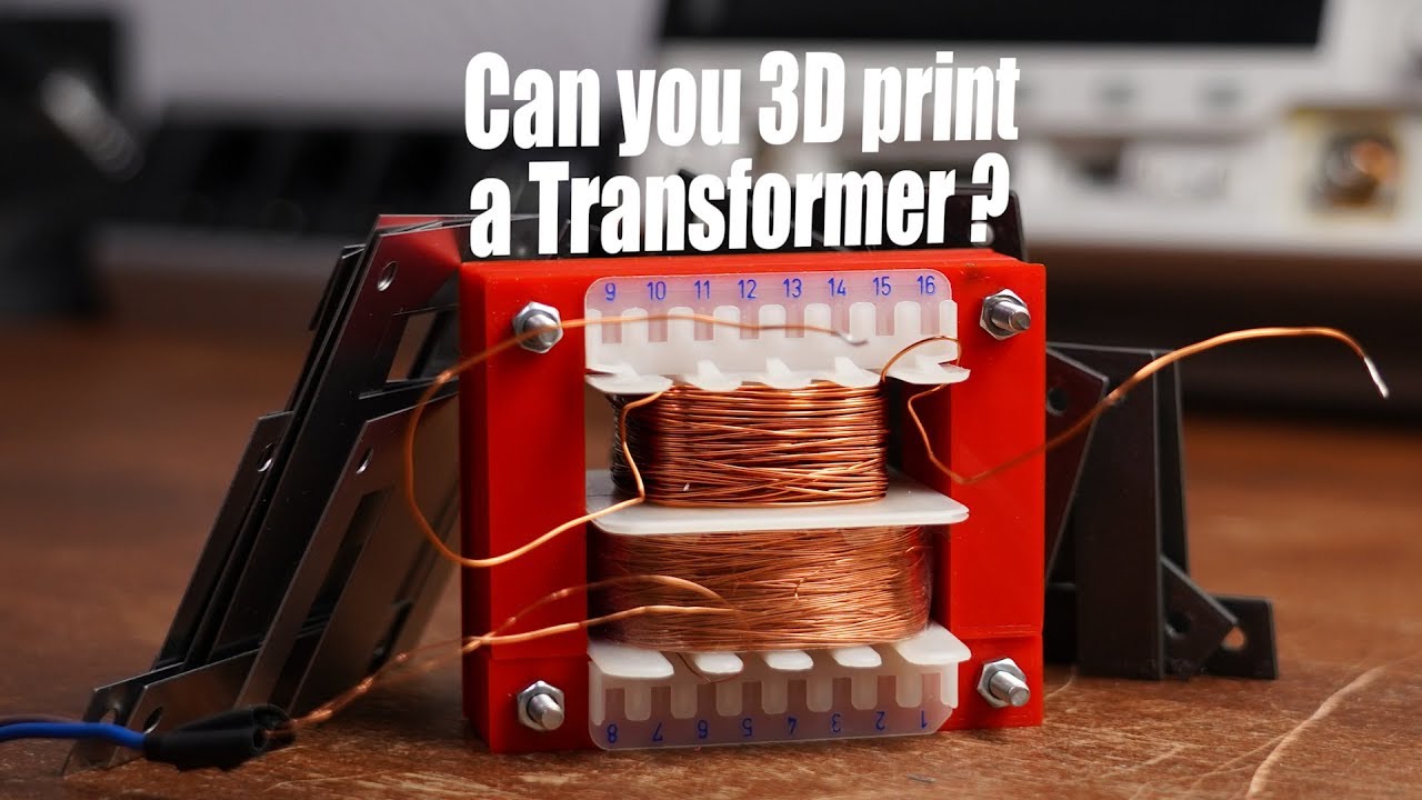 Can you 3D print a Transformer? (Experiment) How to make a mains Transformer!