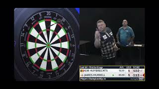Darts James Hurrell And Kim Huybrechts incident at PC 25 #darts