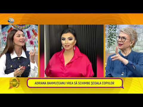 Follow us! - Adriana Bahmuteanu vrea sa schimbe scoala copiilor.