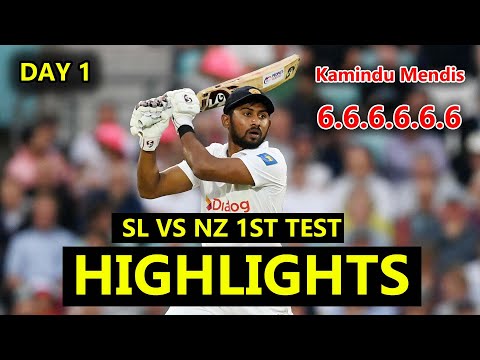 SRI LANKA VS NEW ZEALAND 1ST TEST DAY 1 HIGHLIGHTS || SL VS NZ 1ST TEST HIGHLGHTS