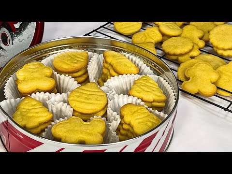 Cuando Pienses en Navidad, Haz Estas GALLETAS de MANTEQUILLA - FÁCILES y SABROSAS