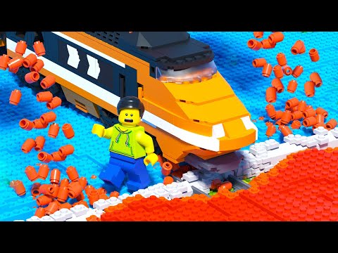 LEGO Train Lava Ride Fail