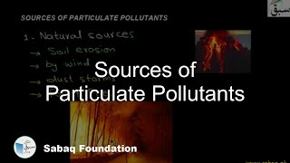 Sources of Particulate Pollutants