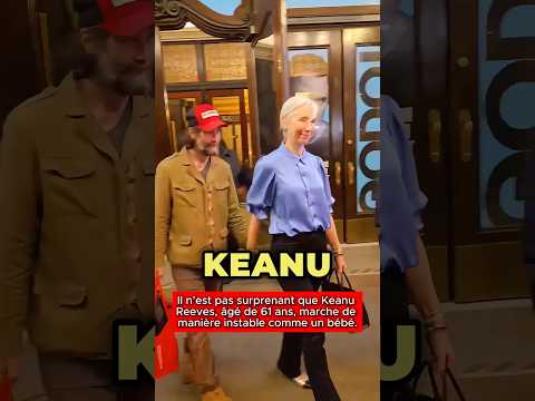 Il n’est pas surprenant que Keanu Reeves, âgé de 61 ans, marche de manière instable comme un bébé.