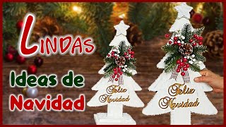 LINDAS IDEAS PARA HACER Y DECORAR EN ESTA NAVIDAD - Beautiful Christmas crafts - Navidad