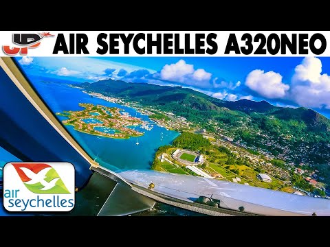 Beautiful Visual Approach Air Seychelles A320neo Cockpit