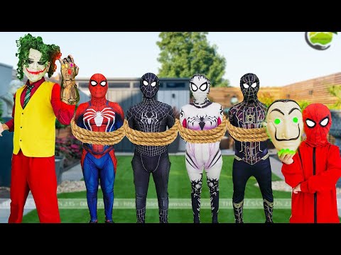 What if Many SPIDER-MAN in 1 Water Battle...?? ||KID SPIDER MAN Become A BAD GUYS And Destroy JOKER