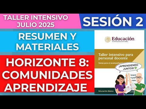 RESUMEN Horizonte 8 COMUNIDADES DE APRENDIZAJE Taller Intensivo Personal Docente Julio 2025