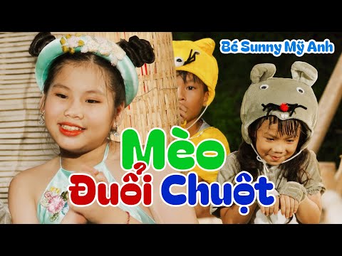 MÈO ĐUỔI CHUỘT - BÉ SUNNY MỸ ANH ♫ Nhạc Thiếu Nhi Vui Nhộn