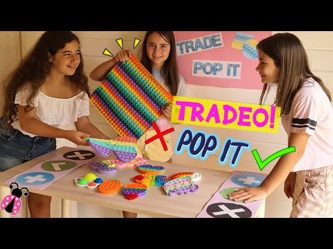 TRADEO de POP ITS ¡En mi TIENDA! Intercambio de FIDGET TOYS