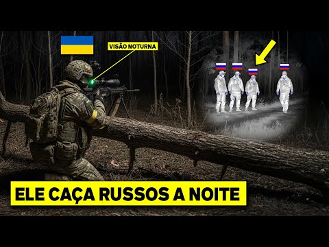 Sniper Ucraniano Com Visão Noturna Encontra Tropas Russas Então Isso Acontece