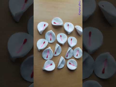 Earbuds And Cotton Pads Craft #wallhanging #shorts #youtubeshorts #viralvideo #viral #craftgallery