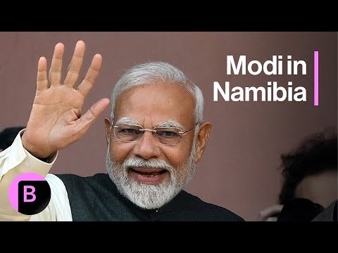 YouTube video thumbnail: India's Modi Heads to Namibia on State Visit