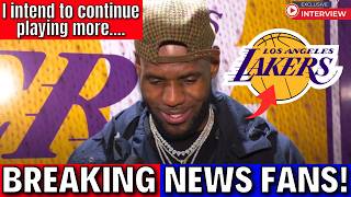 OFFICIAL! LeBron James reveals how much longer he thinks he can play! LAKERS NEWS