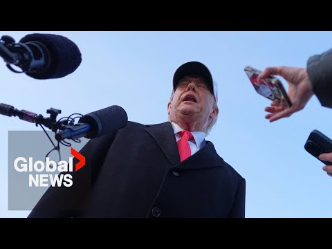 YouTube video thumbnail: “I Don’t Really Care About It”: Trump on Renewing US-Canada-Mexico Trade Deal