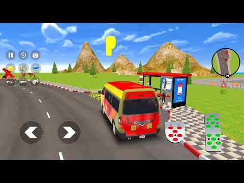 Van car driving simulator // Taxi Van Driving games // iOS Android Gameplay