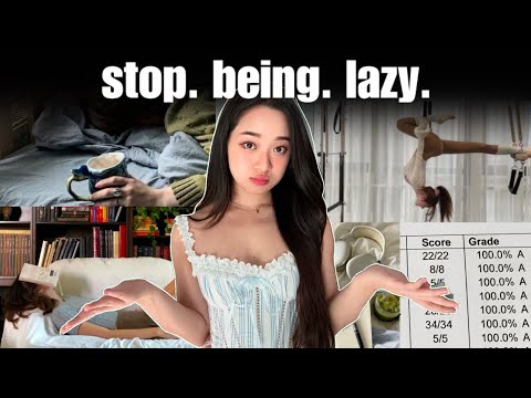 how to STOP BEING LAZY and wasting your life away (no bs) + free schedule