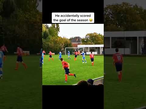 He accidentally scored the goal of the season 😂 #shorts