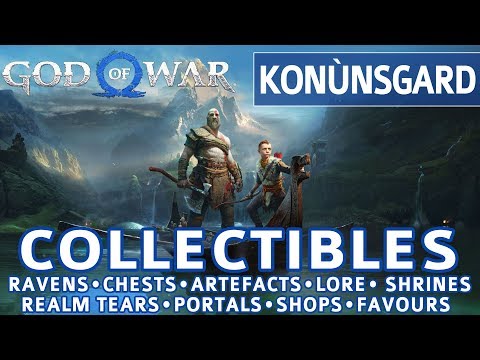 God of War - Konunsgard All Collectible Locations (Ravens, Chests, Artefacts, Shrines) - 100%